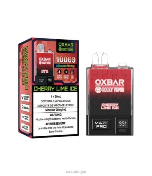 OXVA OXBAR MAZE PRO 10000 P2NF28 kersenlimoen ijs - OXVA Disposable Pod