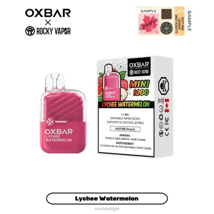 OXVA OXBAR MINI 1200 P2NF21 lychee-watermeloen - OXVA Vape Antwerpen