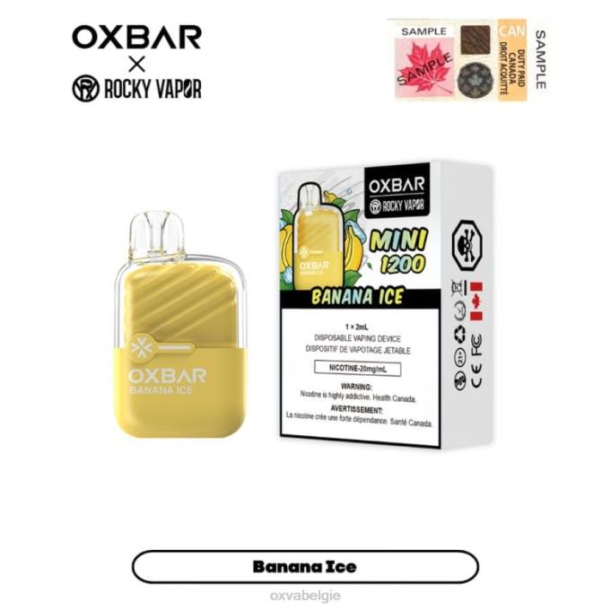 OXVA OXBAR MINI 1200 P2NF23 bananen ijs - OXVA Online Store