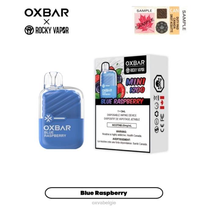 OXVA OXBAR MINI 1200 P2NF24 blauwe framboos - OXVA Vape Sale
